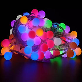 Mua Dây Đèn led trang trí bóng đèn tròn có phích cắm điện ( cam kết y hình) đủ màu