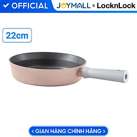 Mua Chảo nhôm Lock&Lock chống dính Suit IH 22cm CSU1225PIK - Hàng chính hãng  dùng được bếp từ  tay cầm êm  dẫn nhiệt nhanh - JoyMall