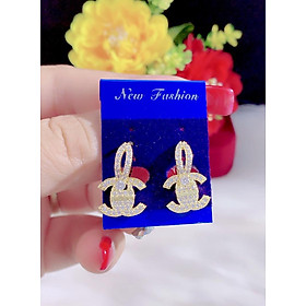 Bông tai nưữ trái tim mạ vàng 18k cao cấp P362