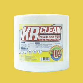Mua Khăn Lau Cá KR Clean Trắng - Làm từ vải không dệt Alex cao cấp - Giấy lau công nghiệp