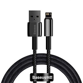 Mua Baseusmall _ Cáp sạc nhanh siêu bền Baseus Tungsten Gold 2.4A USB (1m 2m) 480Mbps (Hàng chính hãng)
