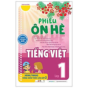 Phiếu Ôn Hè Tiếng Việt Lớp 1