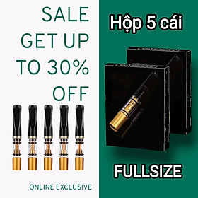 Hộp 5 Đầu Lọc Thuốc L,á Công Nghệ Lọc Kép Bảo vệ Sức Khỏe, Đa Năng Dùng Chung Cho Tất Cả Các Size Lớn + Vừa + Nhỏ, Vệ Sinh Sử Dụng Nhiều Lần [Sài Gòn Bạc, 555 Nhỏ, Esse, Kent, Jet Mèo ,Caraven Demi.Esse.Thăng Long Dẹt .]