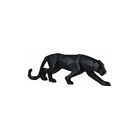 Tượng Black Panther Modern Tác phẩm điêu khắc Tượng hình học Hình học Động vật Động vật Trang trí phòng khách Thư viện Phòng ngủ Nhà 2658cm Đen 1 mảnh