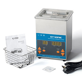 Bể rửa siêu âm gtsonic, VGT-1620QTD, 2 lít, làm sạch các thiết bị gia đình, dụng cụ nha khoa, thiết bị điện tử, đồng hồ, trang sức – Hàng Chính Hãng