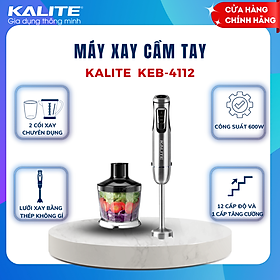 Mua Máy xay cầm tay Kalite KEB4112 đa năng  công suất 600W  bộ sản phẩm gồm có 1 cối xay đa năng  1 cối xay thịt  1 cây đánh trứng và 1 cây đánh cà phê  hàng chính hãng