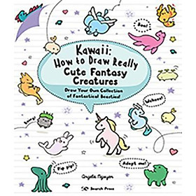 Sách - Kawaii How to Draw Really Cute Fantasy Creatures  Draw Your Own Collec by Angela Nguyen UK edition, paperback