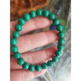 Vòng Tay Phong Thủy Đá Lông Công hay gọi là đá Malachite tự nhiên bóng đẹp Size vòng 7,5mm nữ mệnh Mộc mệnh Hỏa Vòng Xanh Đá Lông Công Vân tự nhiên đẹp đeo tốt sức khỏe, đẹp, may mắn trong công việc ạ