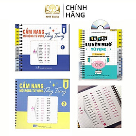 Sách combo - Cẩm nang mở rộng từ vựng tiếng Trung tập 1+tập 2+ sổ tay luyện nhớ từ vựng+DVD tài liệu
