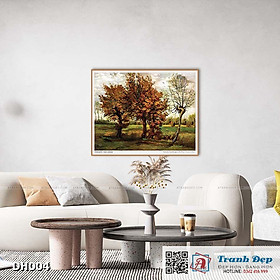 Mua Tranh canvas - Autumn Landscape with Four Trees (1885) - Vincent van Gogh - DH004