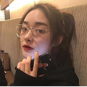 Kính Mắt Tròn Kim Loại Thời Trang Cao Cấp Cho Nữ