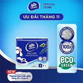 Khăn giấy rút cao cấp Vinda Deluxe 3 lớp 50 tờ size S (4 Gói)