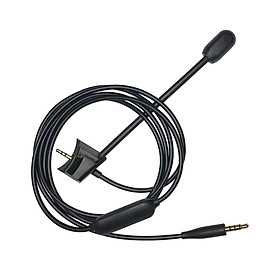 Microphone Cable 3.5mm AUX Mute Switch Mic Cord for QC35 QC35 II Headphones