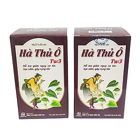 Combo 2 hộp thực phẩm bảo vệ sức khỏe HÀ THỦ Ô TW3 - Ngăn ngừa bạc tóc