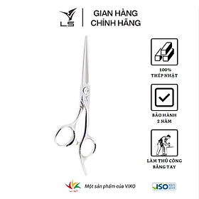 Kéo cắt tóc LS lưỡi thẳng quai offset vênh đỡ ngón cố định CB23/5.5