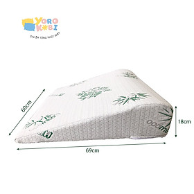 GỐI TRÀO NGƯỢC DẠ DÀY NGƯỜI LỚN YOROKOBI, KÍCH THƯỚC CAO 69*60*18CM (Bo tròn), THÍCH HỢP VỚI NGƯỜI BỊ TRÀO NGƯỢC ACID, Ợ CHUA, THOÁI HÓA CỘT SỐNG CỔ, HÀNG THƯƠNG HIỆU (VỎ GỐI 159K/ 1 VỎ)