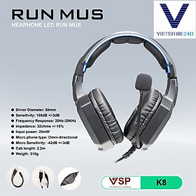 Tai nghe VSP K8 LED GAMING