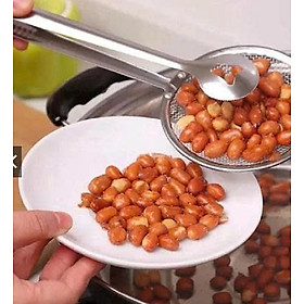 Mua Kẹp gấp đồ chiên có lưới làm ráo dầu - Inox không rỉ C.Lượng size lớn 30x 12cm - Dụng cụ nhà bếp. Chuyên phục vụ Sp Gia