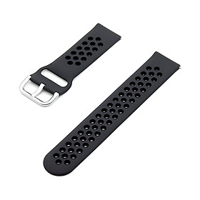 Replaceable Silicone Watch Strap Buckle Breathable Watch Band Strap Compatible with