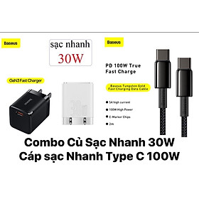 Mua Bộ Sạc Nhanh 30W Chân Gập Baseus Dành Cho Iphone/Samsung/Oppo-Hàng Chính Hãng