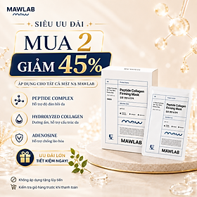 Mặt Nạ Dưỡng Da Săn Chắc MAWLAB PEPTIDE COLLAGEN FIRMING MASK - Hộp 10 Miếng