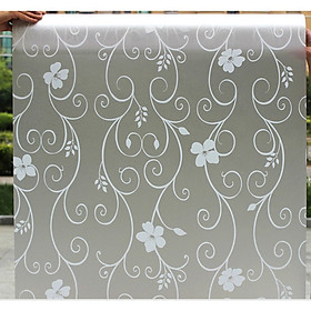 Mua Combo 5m Decal Giấy Dán Kính HOA VÀ DÂY TRẮNG Khổ 45cm Có Sẵn Keo Tiện Lợi