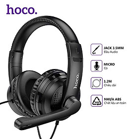 Mua Tai nghe headphone Hoco v103 - tai nghe chụp tai over ear cho điện thoại và máy tính - hàng chính hãng