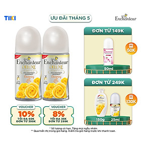 Combo 2 Lăn khử mùi nước hoa Enchanteur Charming 50ml Chai