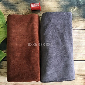 Khăn gội đầu spa đa năng kt 35*75cm sợi Microfiber k rụng lông thấm hút tốt