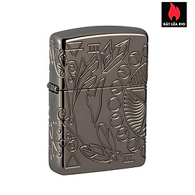 Bật Lửa Zippo 49689 – Zippo Wicca Design Armor Black Ice