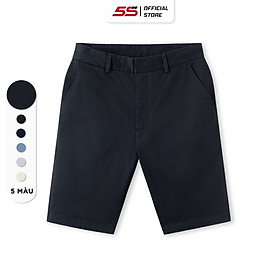 Quần Short Kaki Nam 5S FASHION, Chất Cotton, Cạp Giấu Cúc, Tinh Tế, Thiết Kế Basic, Lịch Sự (QSK23029)