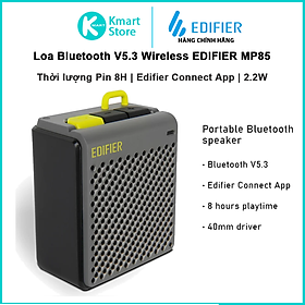 Loa Bluetooth V5.3 Wireless EDIFIER MP85 Thời lượng pin 8H Edifier Connect