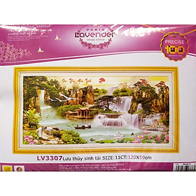 Mua Tranh thêu chữ thập lưu thủy sinh tài LV3307 - 120 x 59 cm - chưa thêu