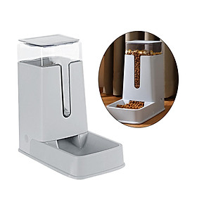 Pet Automatic Feeder Cat Dispenser Container for Cat Food Feeder White