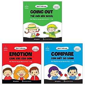 Combo Black & White Book: Compare - Con Biết So Sánh + Emotion - Cảm Xúc Của Con + Going Out - Thế Giới Bên Ngoài (Bộ 3 Cuốn)