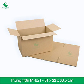 MHL21 - 31 x 22 x 30,5 cm - 20 Thùng hộp carton trơn