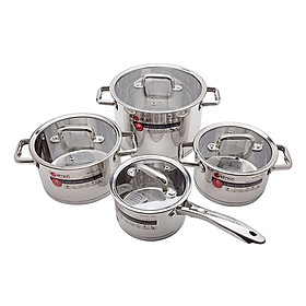 Bộ 4 Xoong Elmich Inox 5 Đáy - 2353670