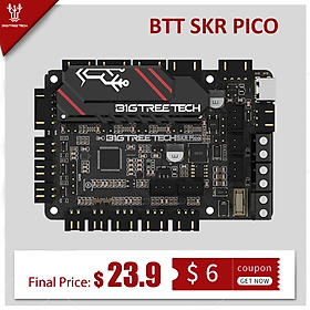 BIGTREETECH BTT SKR PICO V1.0 Bo Mạch Chủ Trên Tàu TMC2209 UART MURATA Tụ Điện Cho Raspberry Pi VORON V0.1 Máy In 3D Phần Kích Thước: SKR PICO