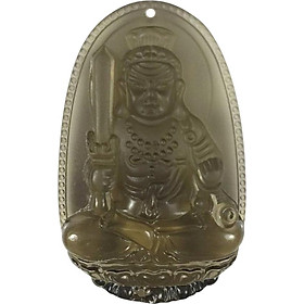 Mặt Dây Chuyền Bất Động Minh Vương Đá Thạch Anh Ám Khói Ngọc Quý Gemstones BDMVTAK