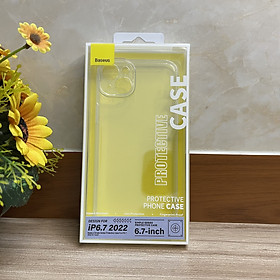 Ốp lưng dành cho iPhone 14 Plus Baseus dẻo trong (Ultra Slim, High Transparent, Soft TPU Silicone)- Hàng chính hãng
