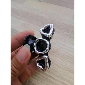 KẸP TÓC ĐẸP GẮN MIẾNG TRÒN VÀNG. BẠC