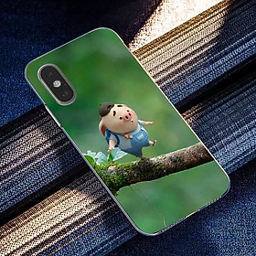 Mua Ốp heo dễ thương lưng bóng chống bẩn viền dẻo dành cho điện thoại iPhone XS MAX