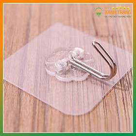 Mua Móc Dán Tường Siêu Dính Trong Suốt Chịu Lực Tốt Treo Tường Chắc Chắn 6x6 cm (1 chiếc)