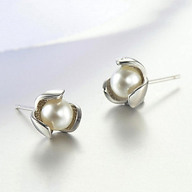 Fashion Women  Freshwater Simulated Pearl Ear Studs Earrings Jewelry