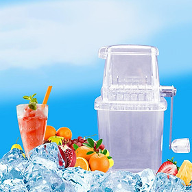 Multifunction Manual Mini Home Transparent Ice Crusher Shaver Kitchen Tool