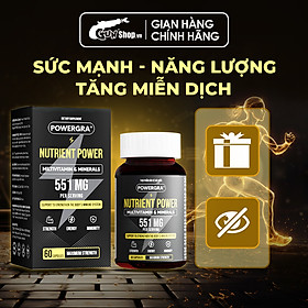 Viên uống bổ sung vitamin tổng hợp và khoáng chất Powergra Nutrient Power - Hộp 60 viên