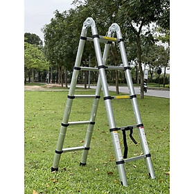 Mua Thang nhôm rút đôi cao cấp 2.2M+2.2M CHỮ A- Kiểm tra hàng trước khi nhận sản phẩm