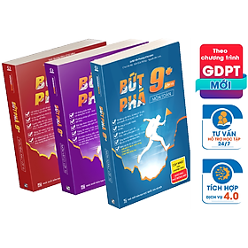 Combo 3 cuốn bứt phá 9+ lớp 10 môn toán, lí, anh
