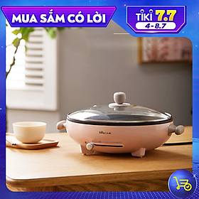 Mua Chảo Điện Chống Dính Đa Năng  Rán  Hấp  Xào Bear  - Hàng Chính Hãng