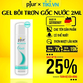 Hình ảnh Gel bôi trơn gốc nước Pjur Woman Nude túi 1.5ml dành cho nữ đặc biệt dành cho làn da nhạy cảm an toàn lành tính